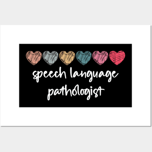 Speech Therapy Rainbow Speech Language Pathologist Therapist Posters and Art